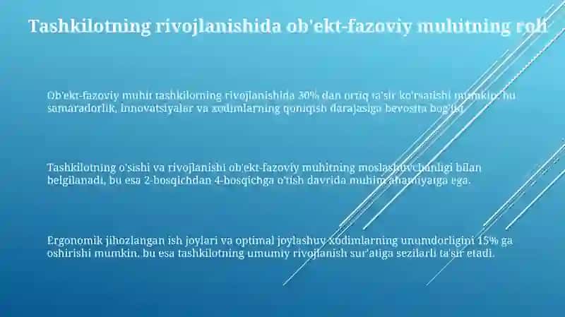 Ob'ekt-fazoviy muhitning rivojlanishi 3