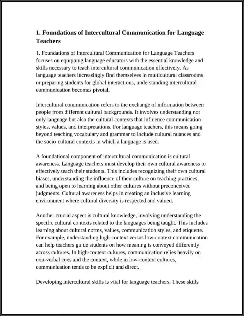 Foundations of Intercultural Communication for Language Teachers 3