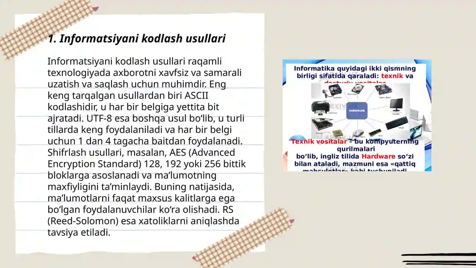 Informatsiyani kodlash usullari 3