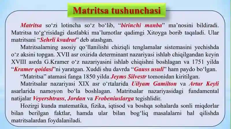 Matritsavaularustidaamallar,teskarimatritsa 3
