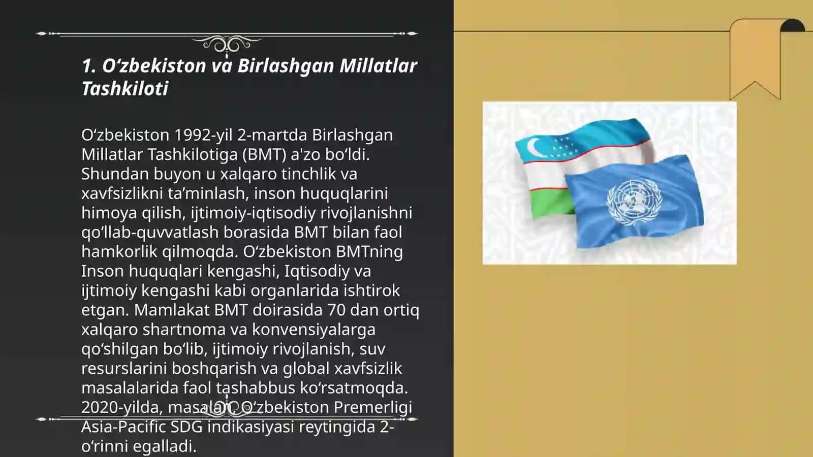 O‘zbekistonning xalqaro tashkilotlar bilan hamkorlik aloqalari 3