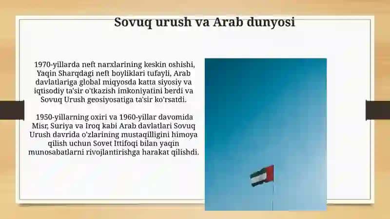 Sovuq urush va Arab dunyosi 3