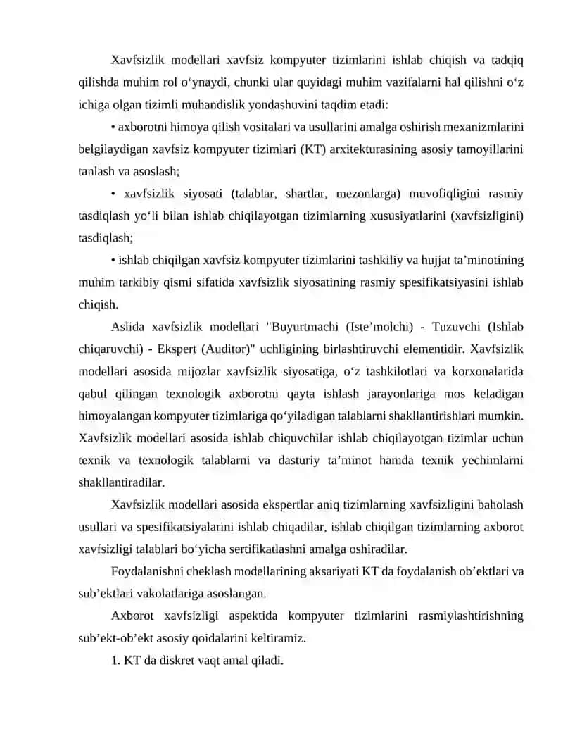 Komputer tizimlariniung axborot xavfsizligi 3