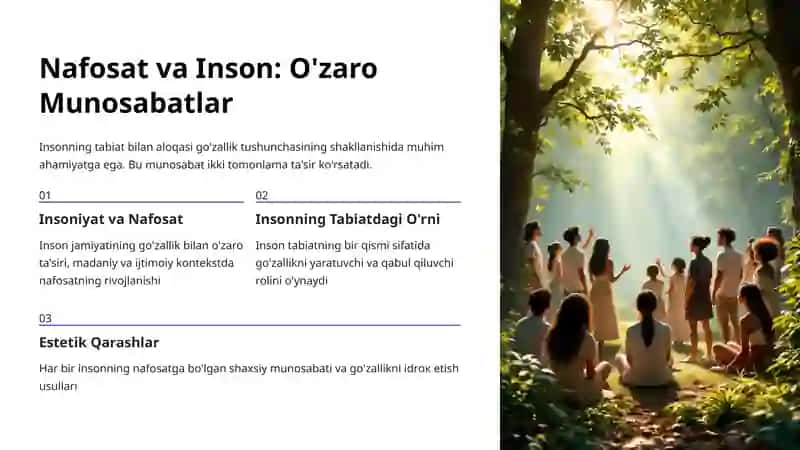 Nafosat Falsafasi: Estetika 3