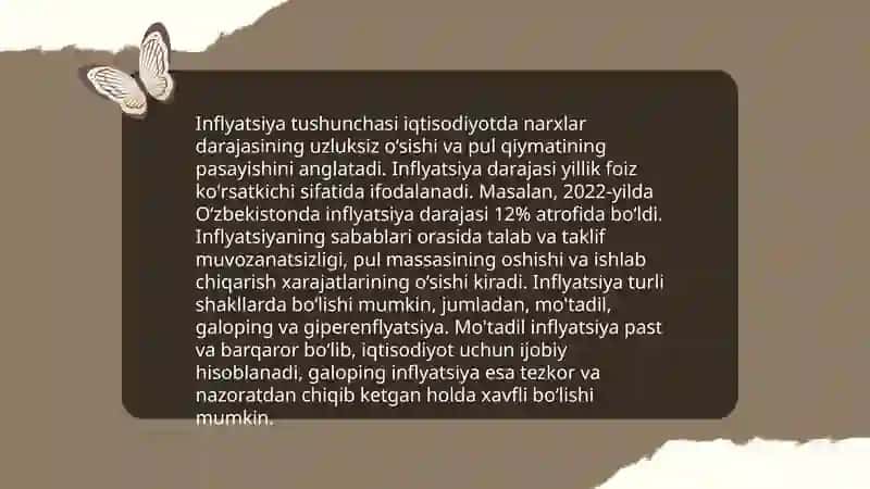 Inflatsiya va uning namoyon bo`lish shakillari 3