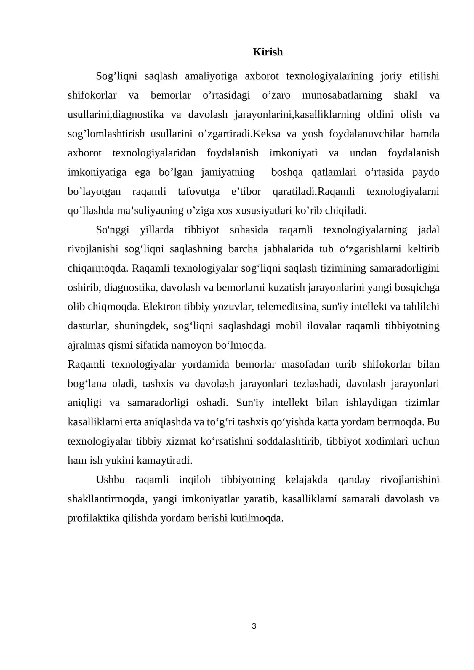 TIBBIYOTDA RAQAMLI TEXNOLOGIYALAR 3