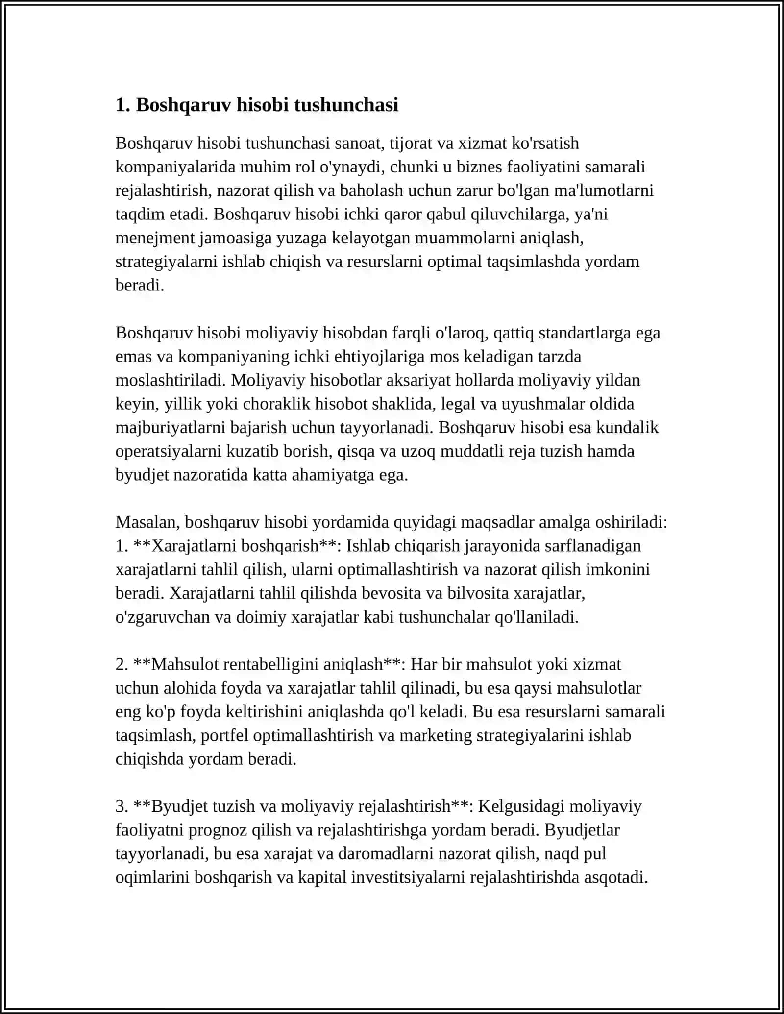 BOSHQARUV HISOBINI TASHKIL ETISH 3