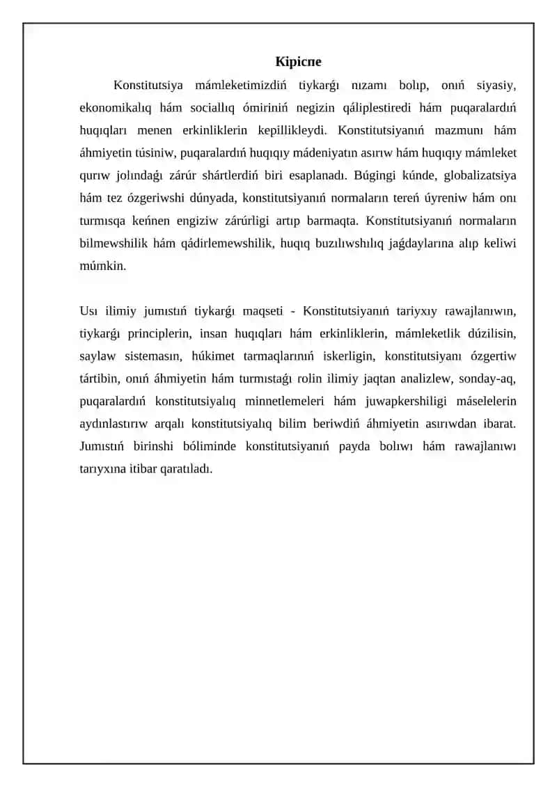 Konstitutsiya – tariyx hám tiykarlar 3