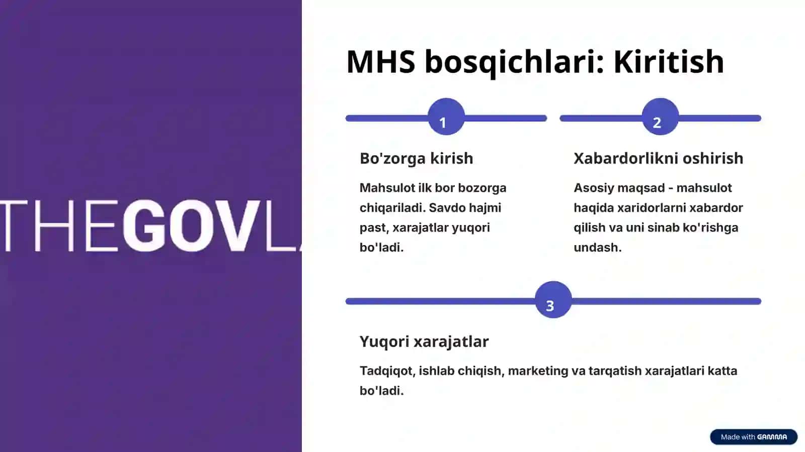 Mahsulotning hayotiylik sikli va uni boshqarish usullari 3