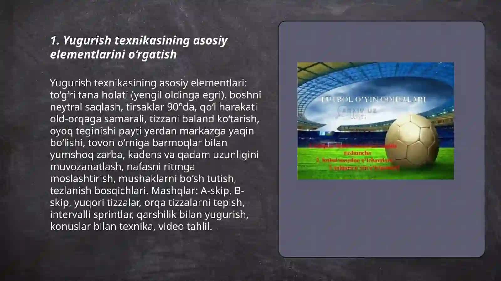 Futbol o‘yinida harakatlanish 3