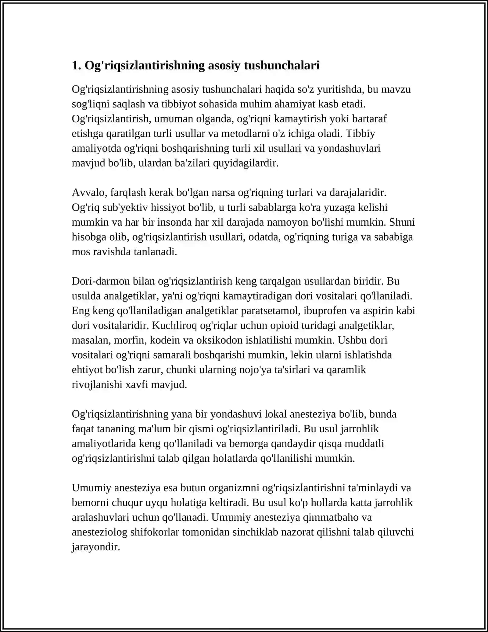 OGʻRIQSIZLANTIRISH ASOSLARI. BEMORLARNING OPERATSIYAGA RUXIY TAYYORLASH.KRIZIS BOʼLGAN HOLDA MASLAHAT BERISH 3