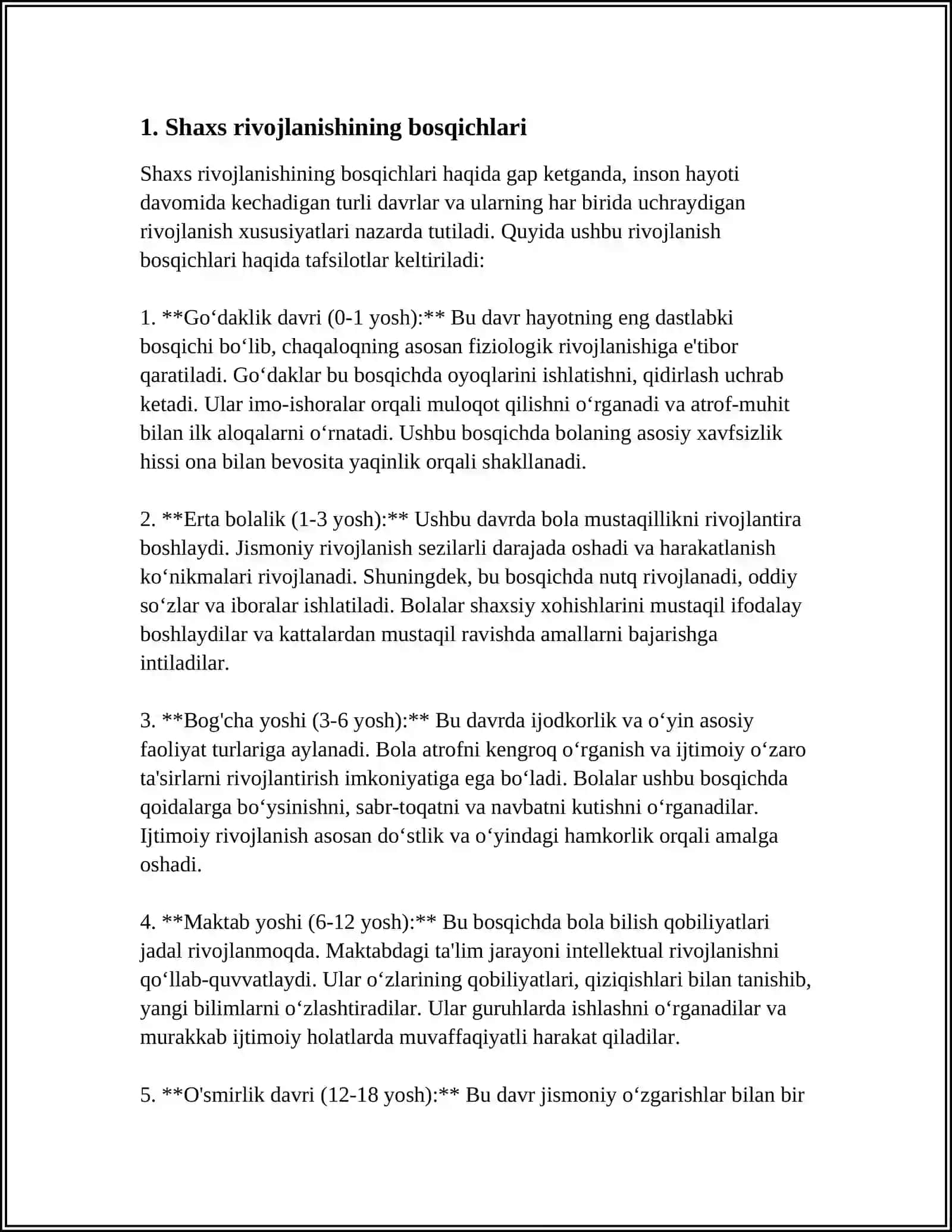 MUSTAQIL ISH 3