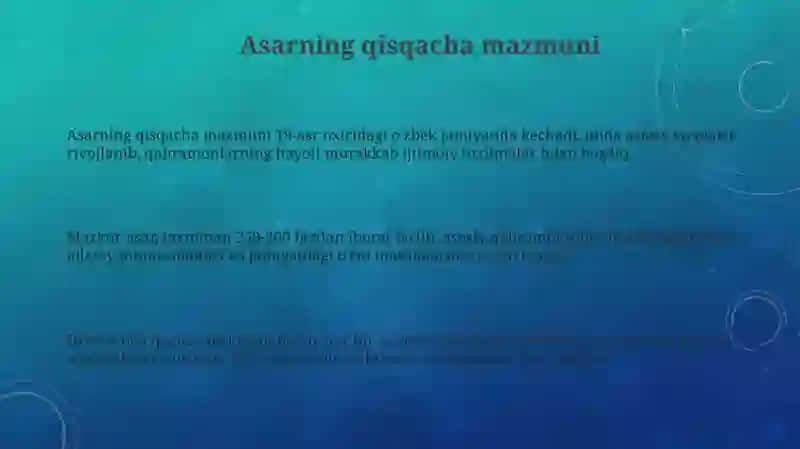 Badiiy asar tahlili (ixtiyoriy) 3