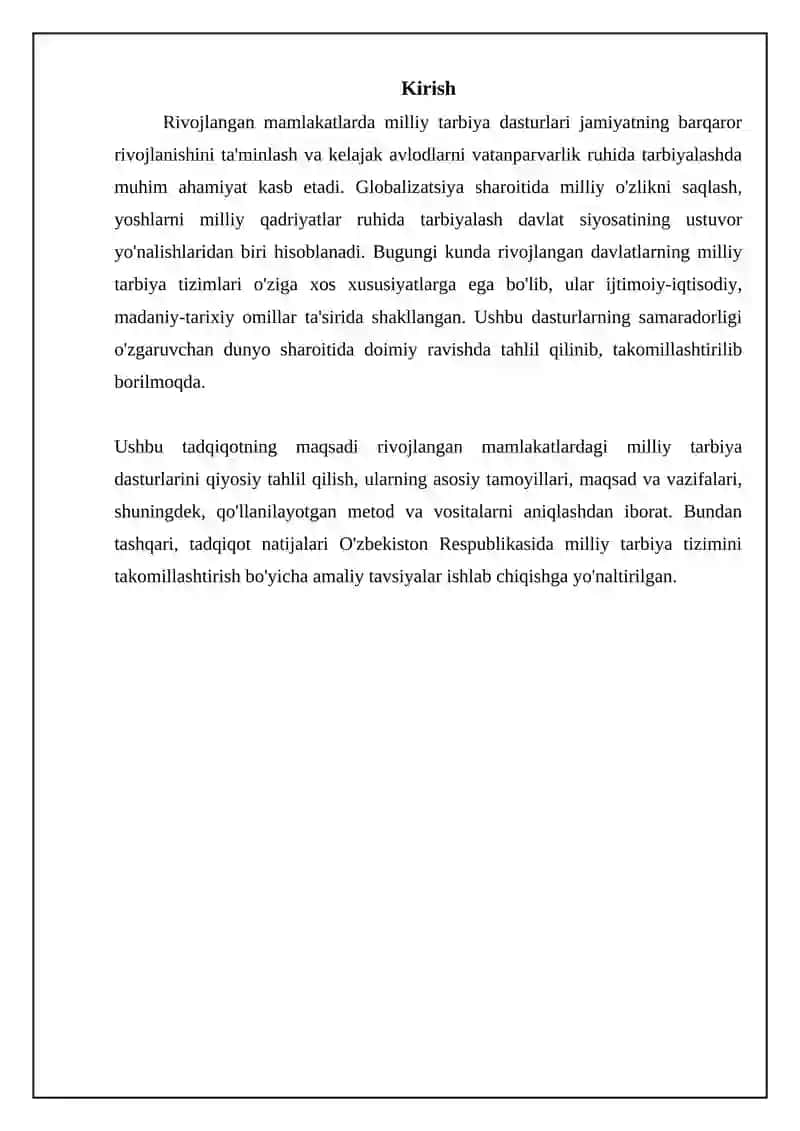 Rivojlangan mamlakatlarda milliy tarbiya dasturlari" 3