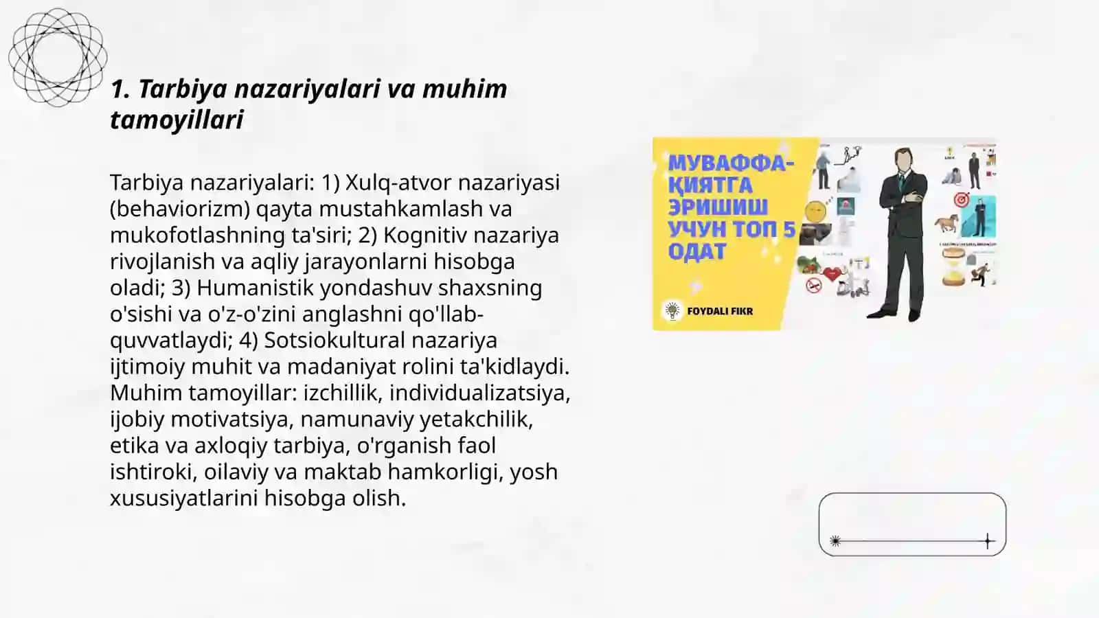 Tarbiya: Baht va muvaffaqiyat sirlari 3