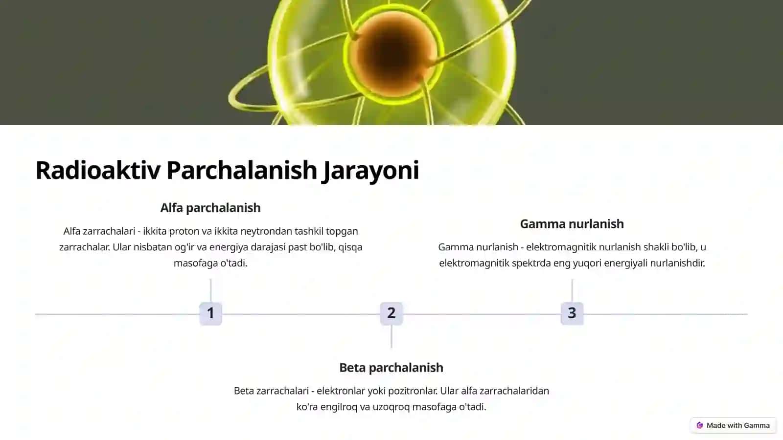 Radioaktiv Nurlanish va Ularning Xossalari 3