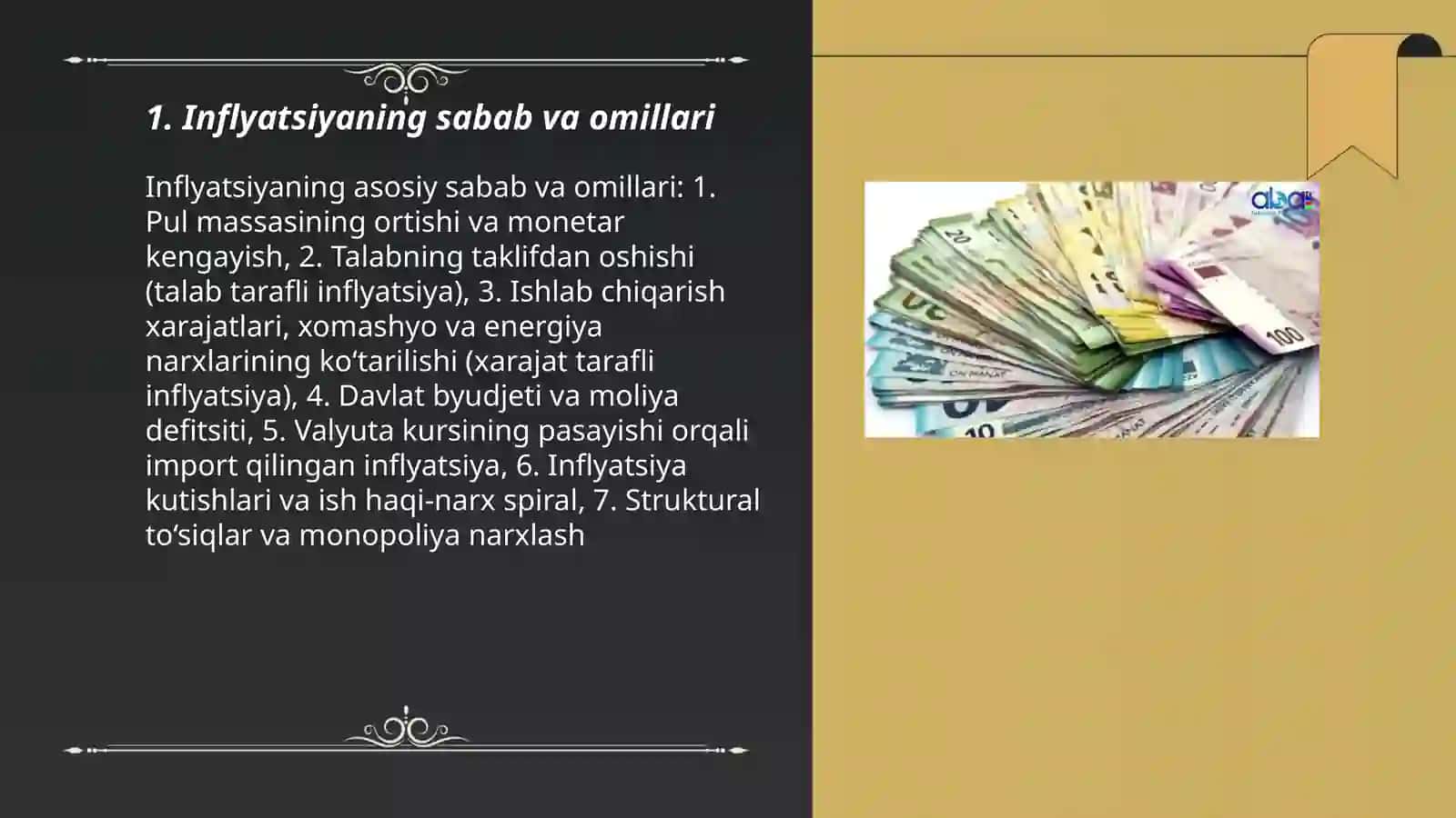 Inflyatsiya, pul, valyuta kurslari 3