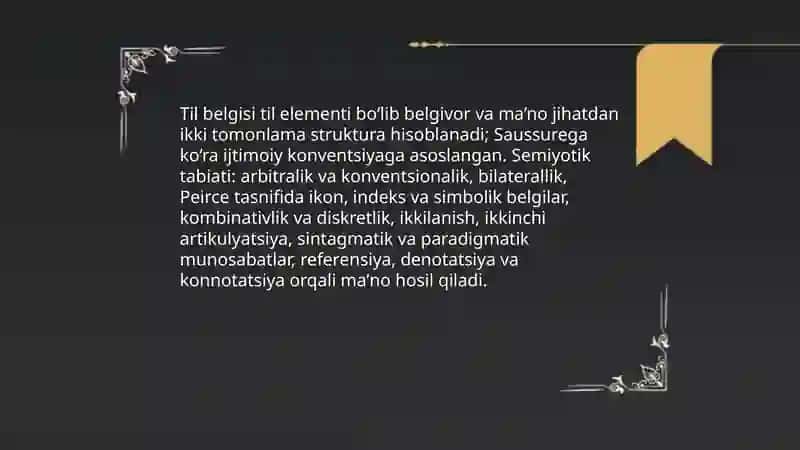 Tilning belgi sifatidagi tasnifi 3