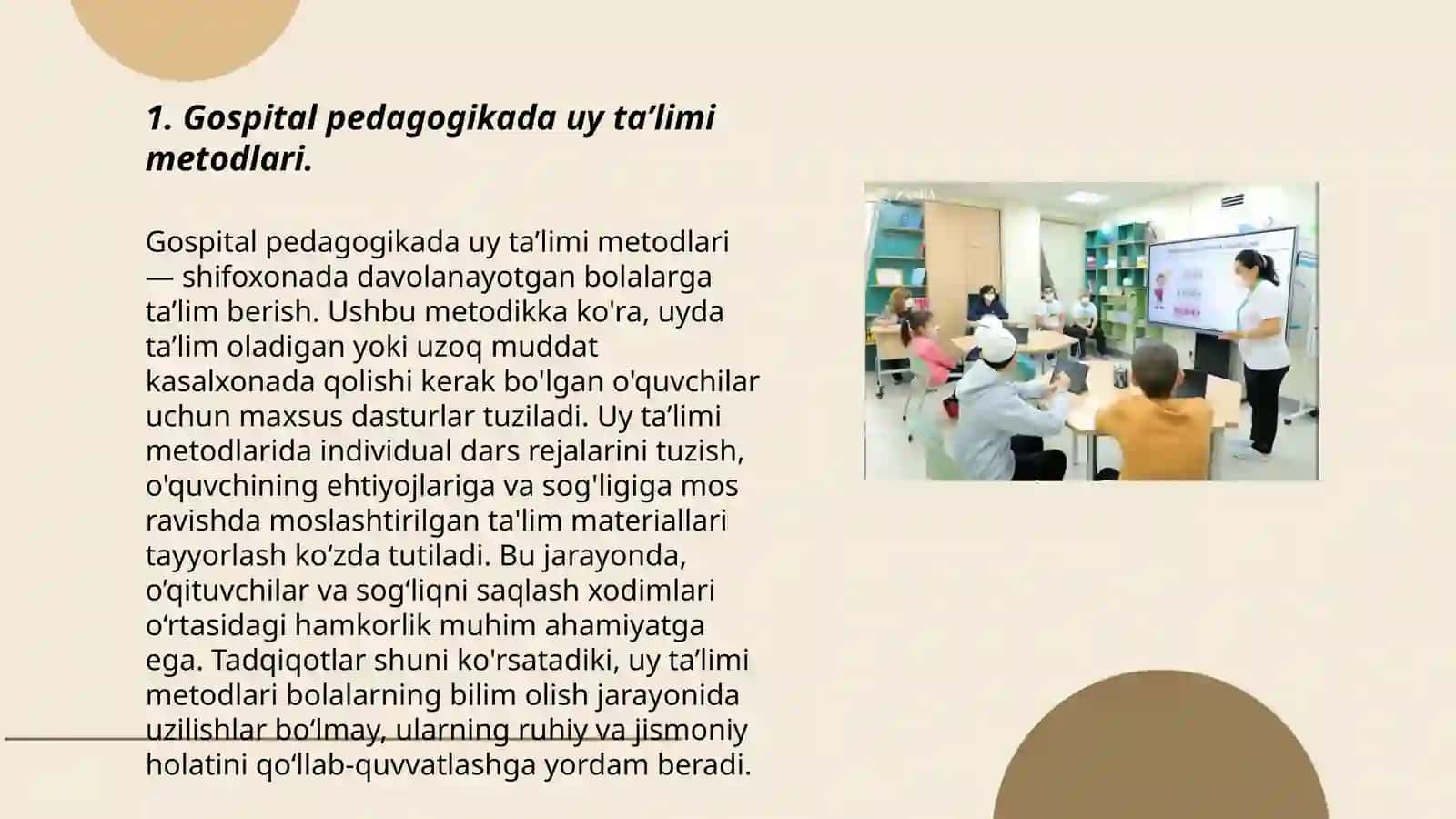 Gospital pedagogika fanining maxsus pedagogika boshqa yo‘nalishlari bilan bog‘liqligi 3