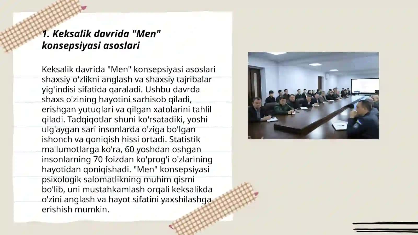 Keksalik davrida "Men" konsepsiyasi asoslari 3