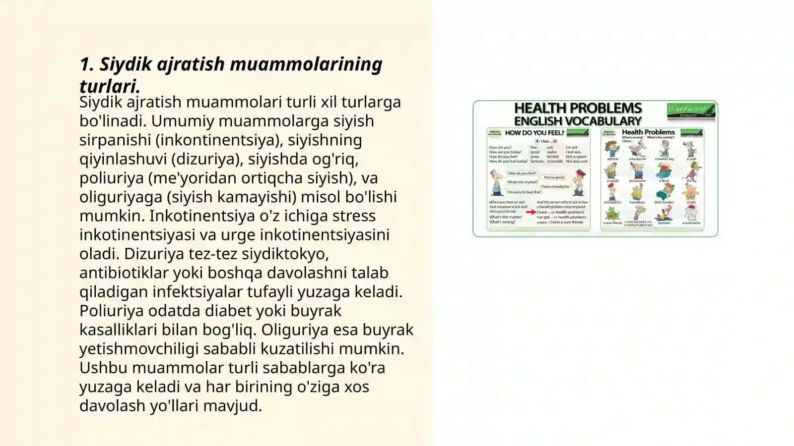 Siydik ajratish muammolarida bemorlarga hamshiralik parvarishi 3