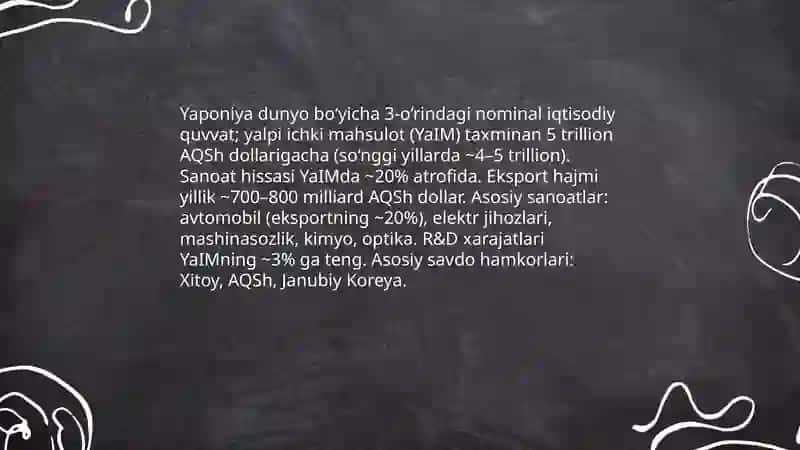 Yaponiya SWOT Taxlil 3