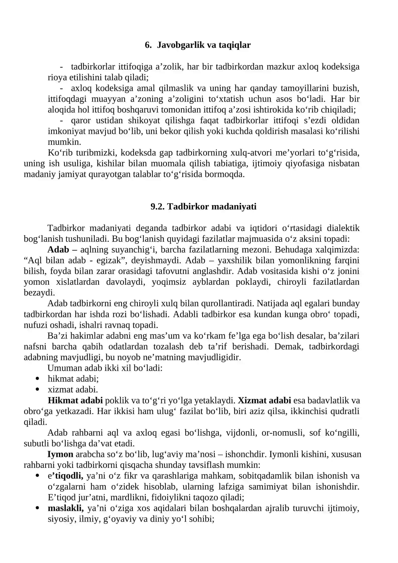 Tadbirkorlik etikasi va madaniyati 3