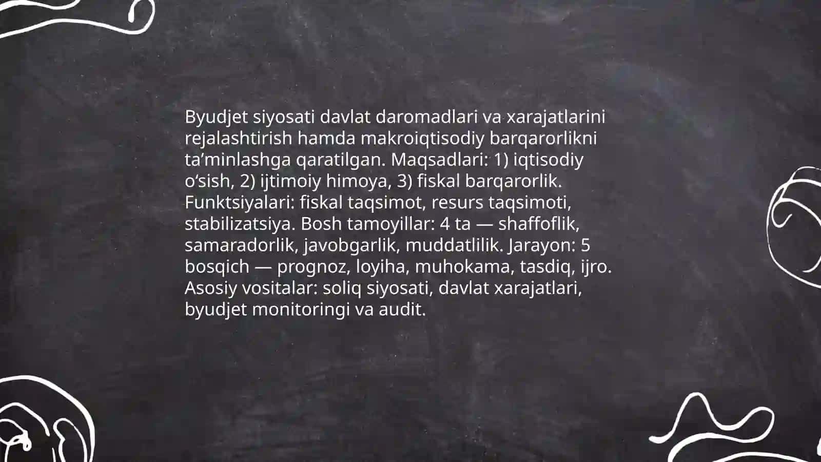 Davlat iqtisodiy siyosatinig asosiy yo'nalishlari va tartibga solish usullari va vositalari 3