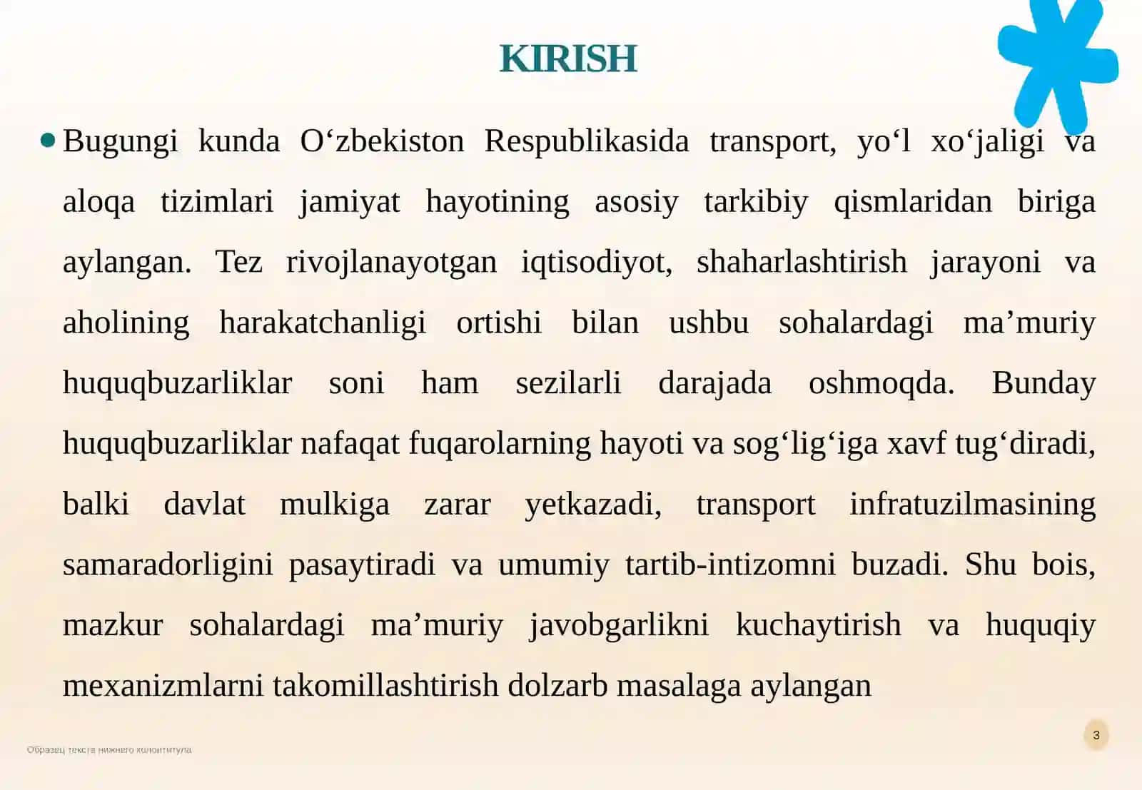 Transportdagi, yo’l xo’jaligi va aloqa sohalaridagi ma’muriy huquqbuzarliklar tarkibi 3
