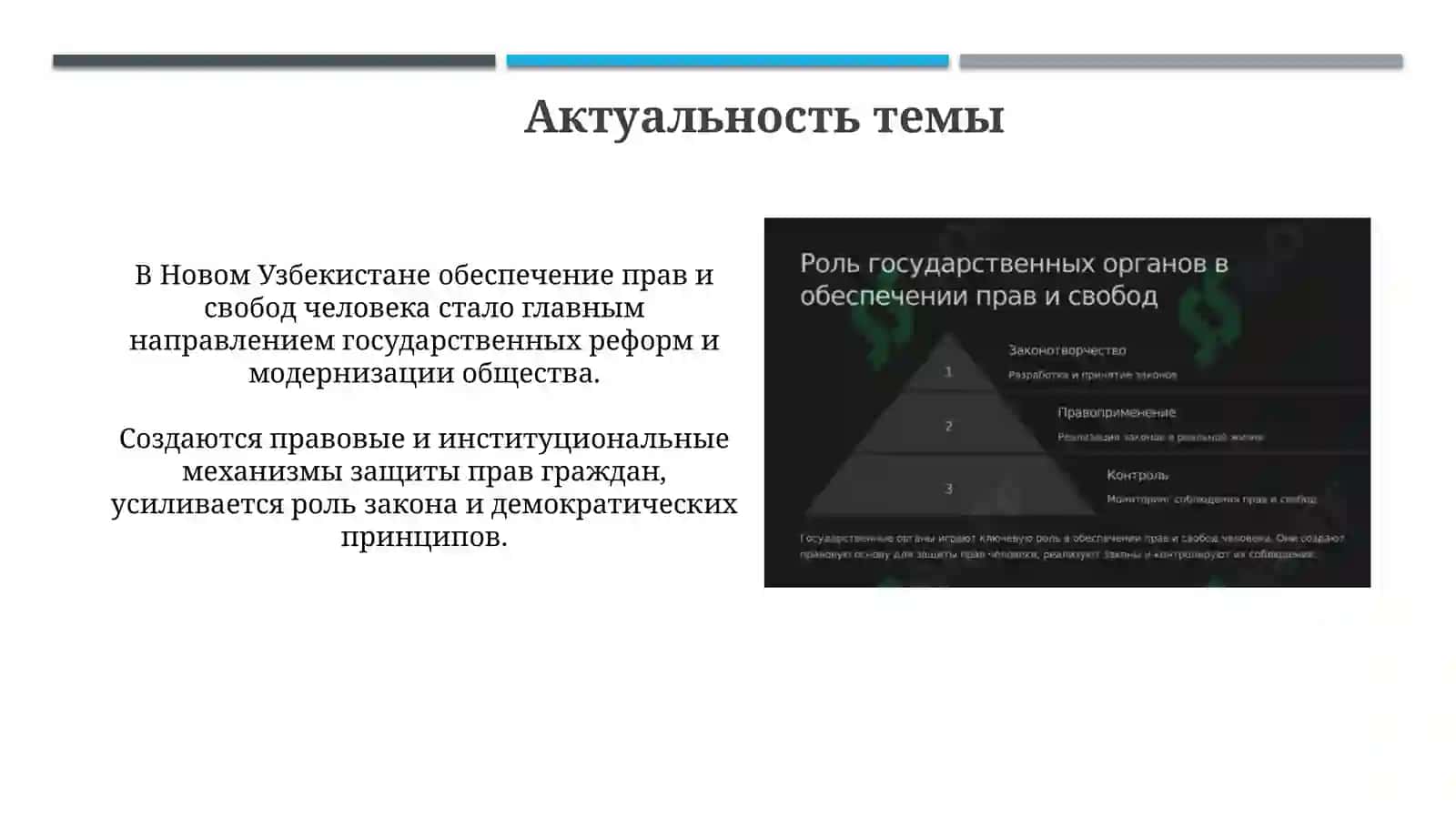 Создание гарантий прав и свобод человека в НовомУзбекистане 3
