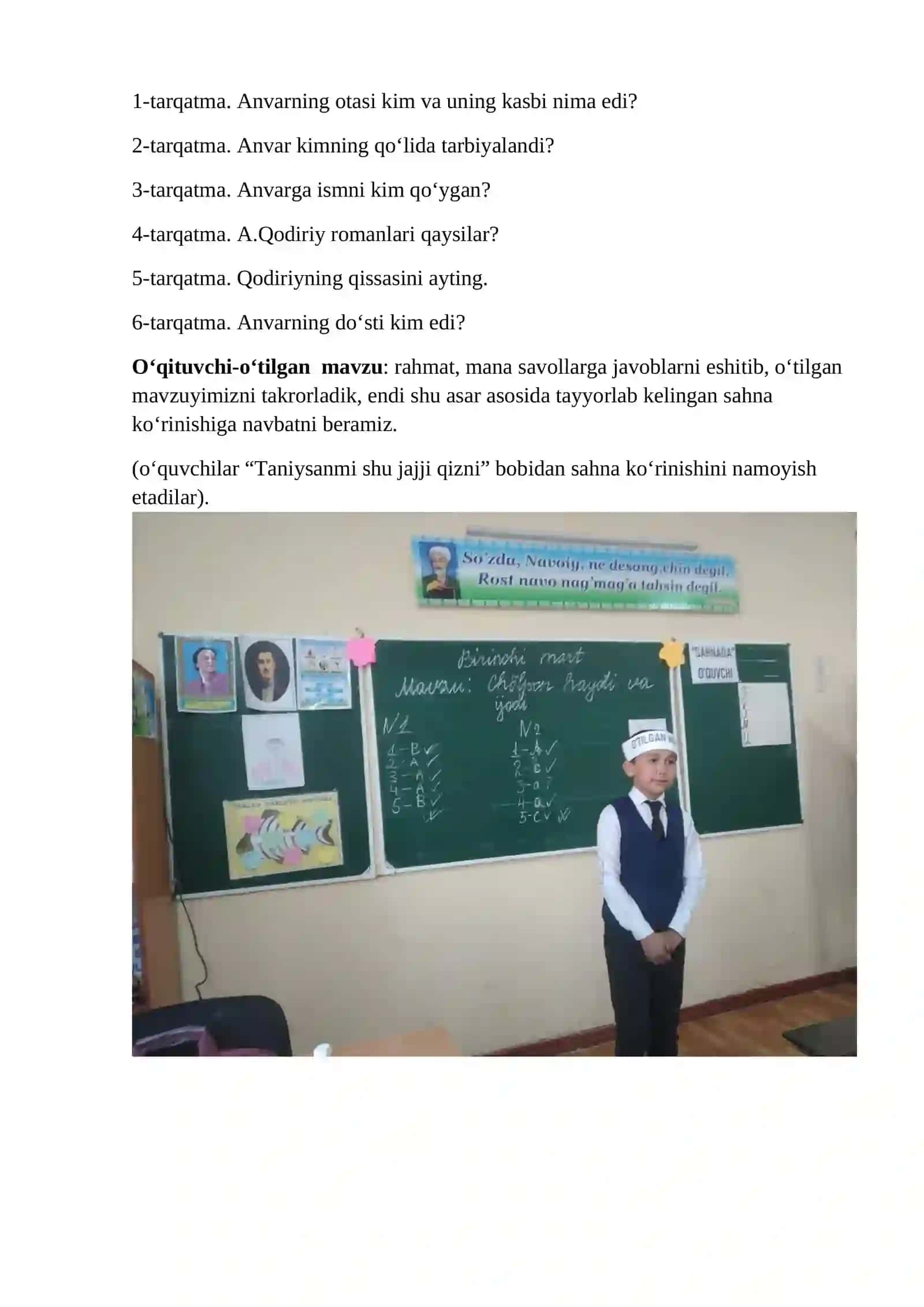 7-sinf Adabiyot fanidan Cho'lpon hayoti va ijodi dars ishlanmasi 3