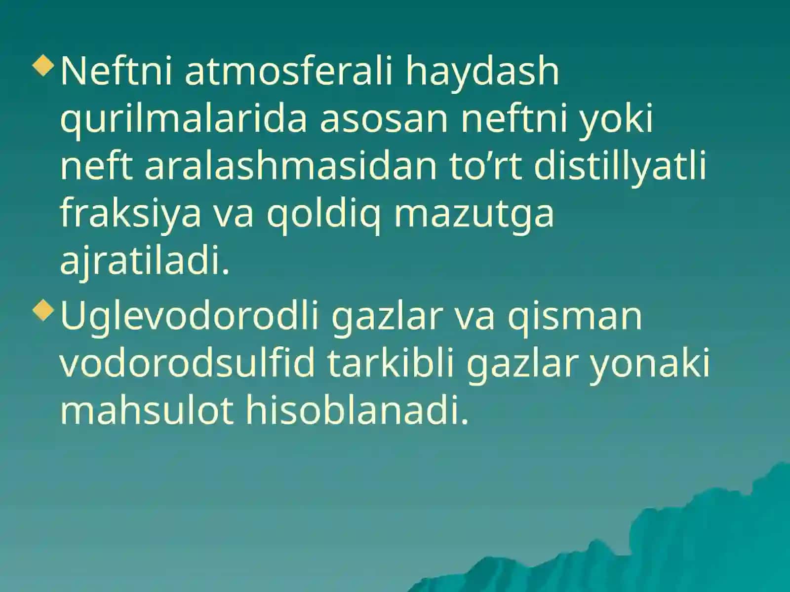 Neftnifraksiyalarga ajratish va neft mahsulotlari 3