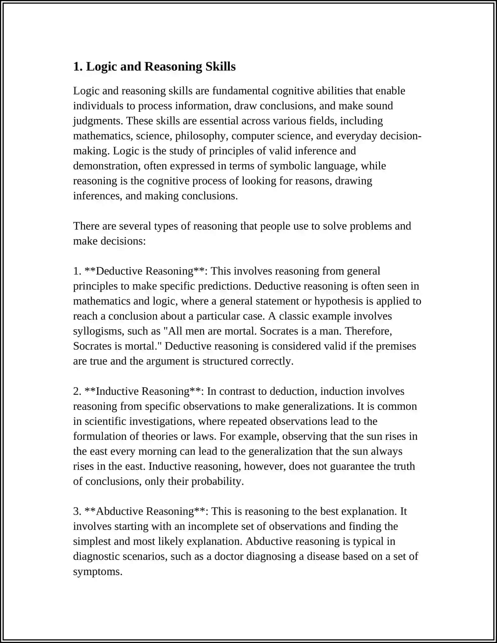 CRITICAL ANALYTICAL THINKING 3