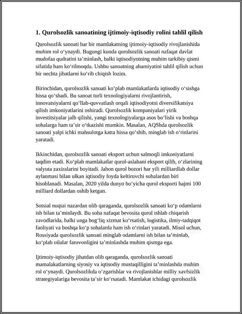VAR VAR QUROLIGINI ISHTIMOIY IQTISODIY MUNOSABATI 3