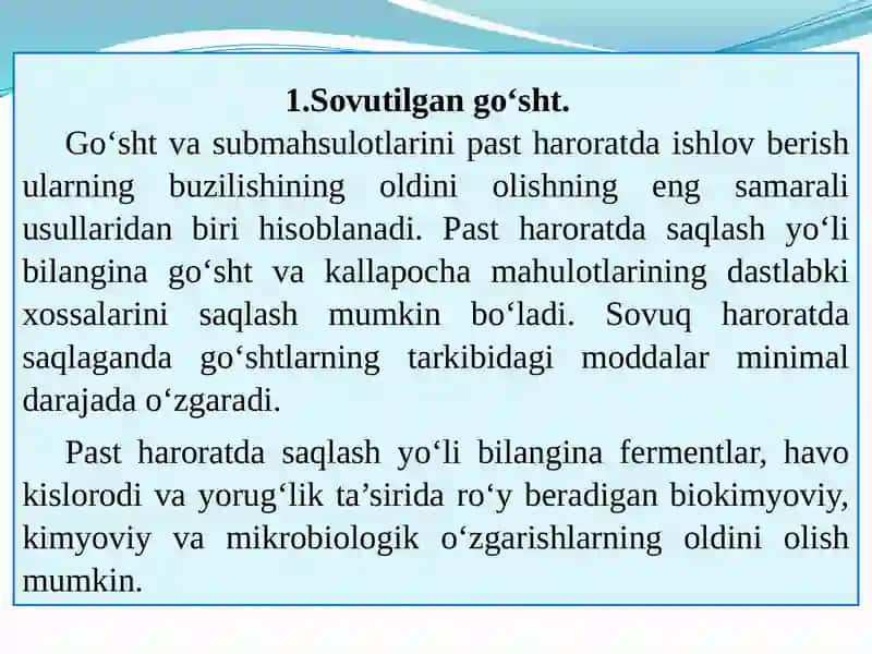 CHORVACHILIK MAHSULOTLARINING TEXNOKIMYOVIY NAZORATI 3