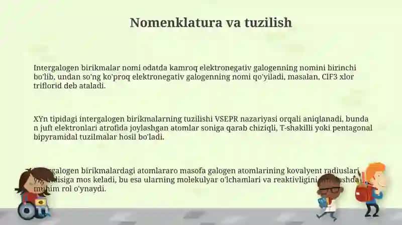 Galogenlarning o’zaro hosil qilgan birikmalari 3