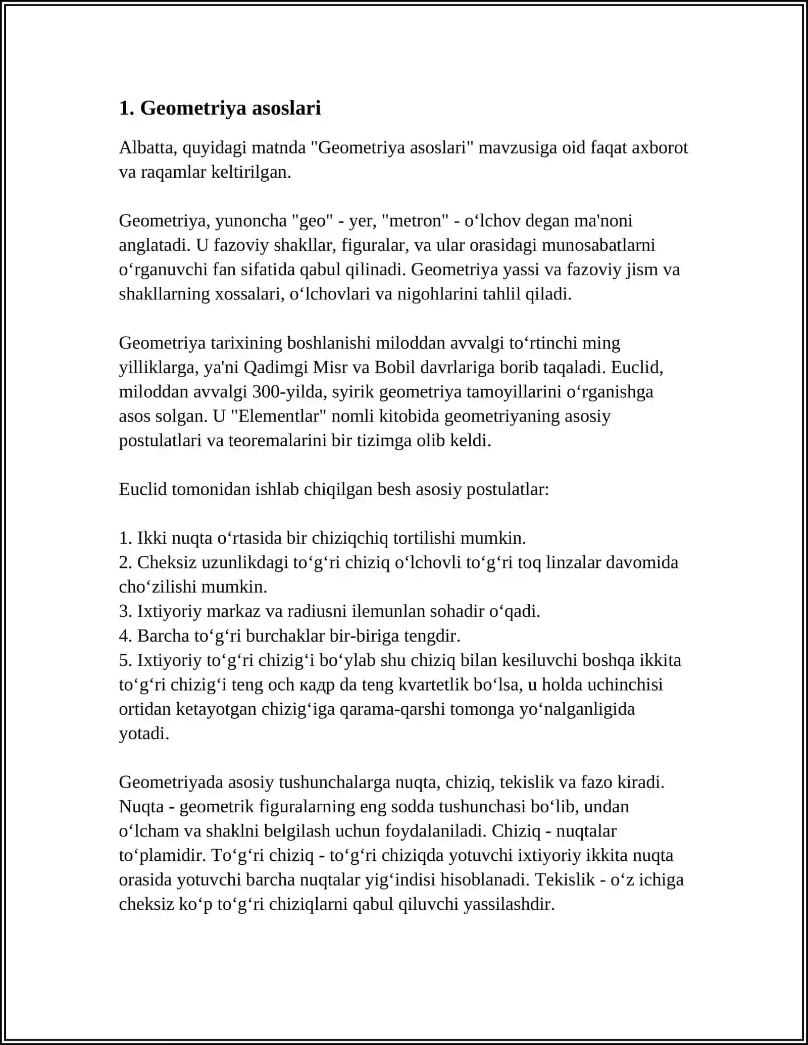 MATHCADDA GEOMETRY PAKETI FUNKSIYALARI 3