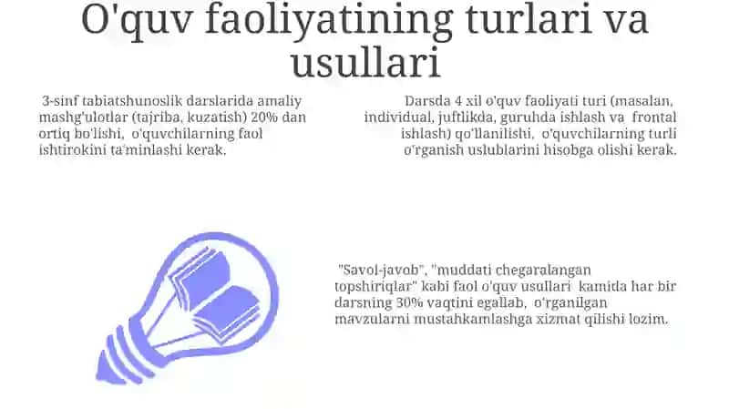 3-sinf "Tabiiy fanlar" dasturi va darsligi 3