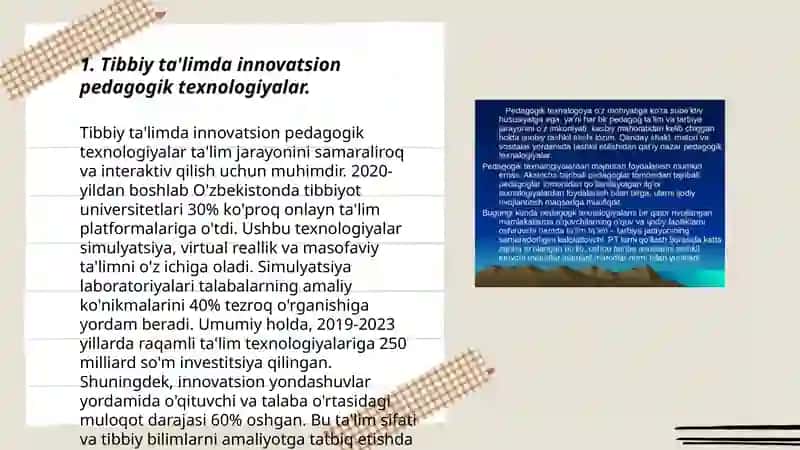 Tibbiy ta'limda innovatsion pedagogik texnologiyalar 3