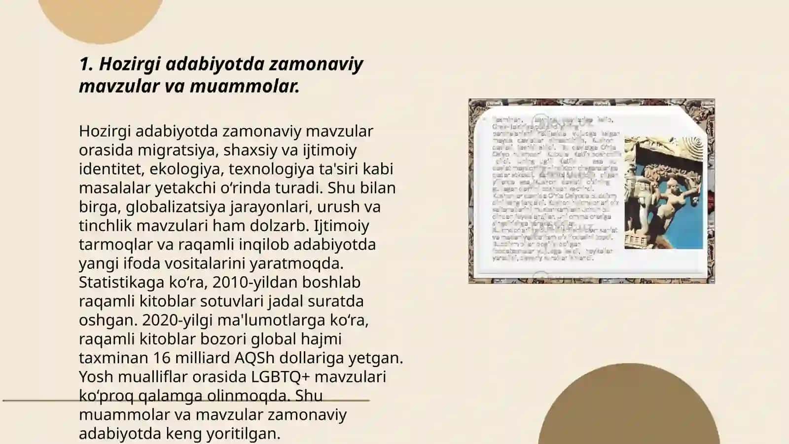 Hozirgi adabiyotda zamonaviy mavzular va muammolar 3