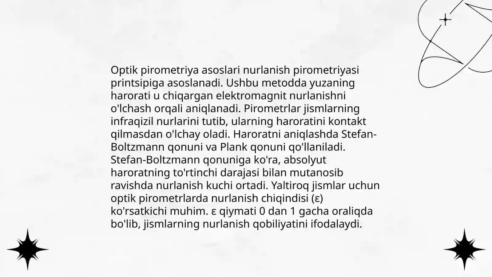 Optik pirometriya 3
