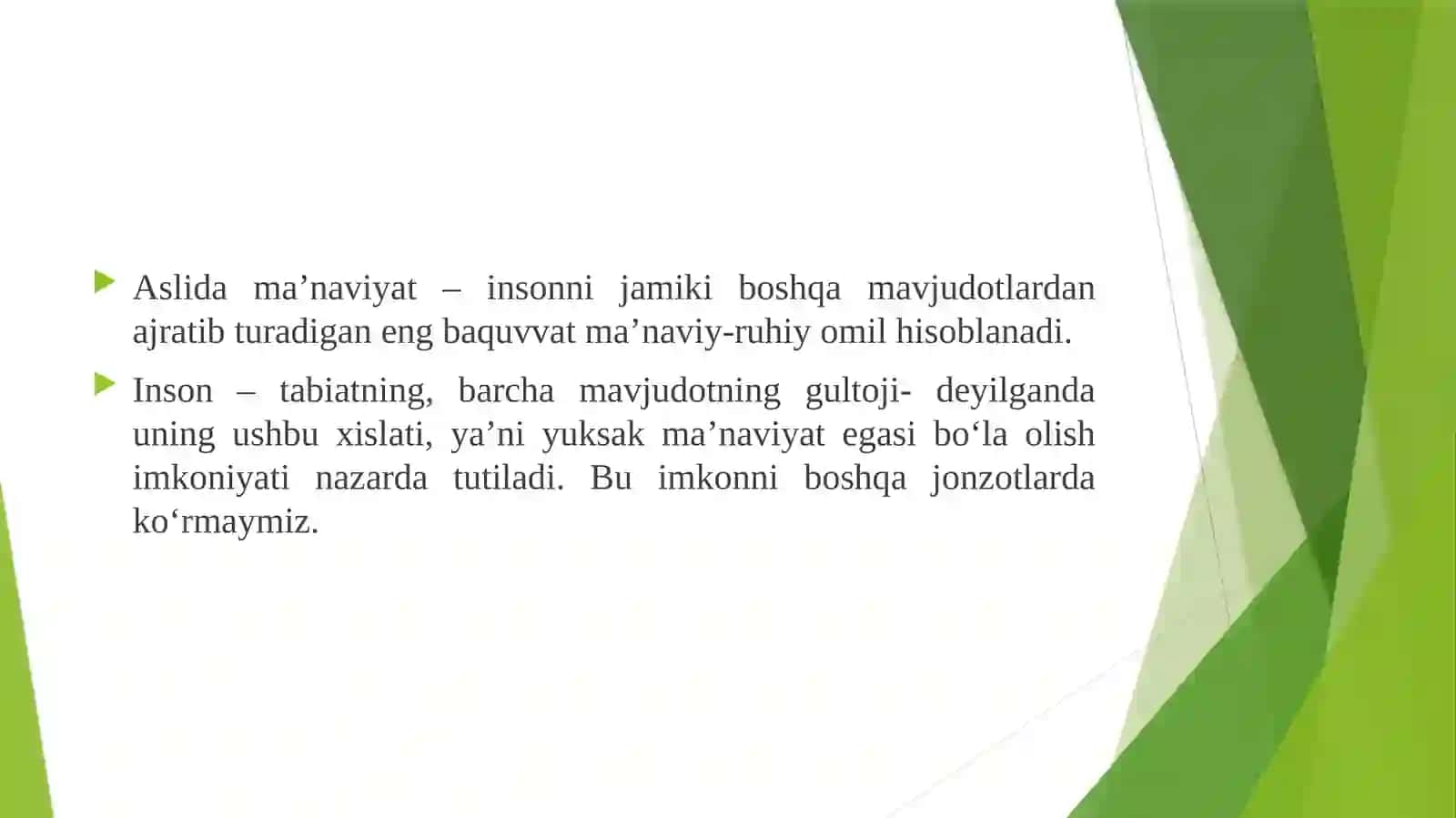 Ma‘naviyatshunoslik fanining predmeti, maqsad va vazifalari 3