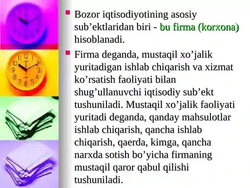 Firma(korxona)lar va ularning tashkiliy iqtisodiy asoslari 3