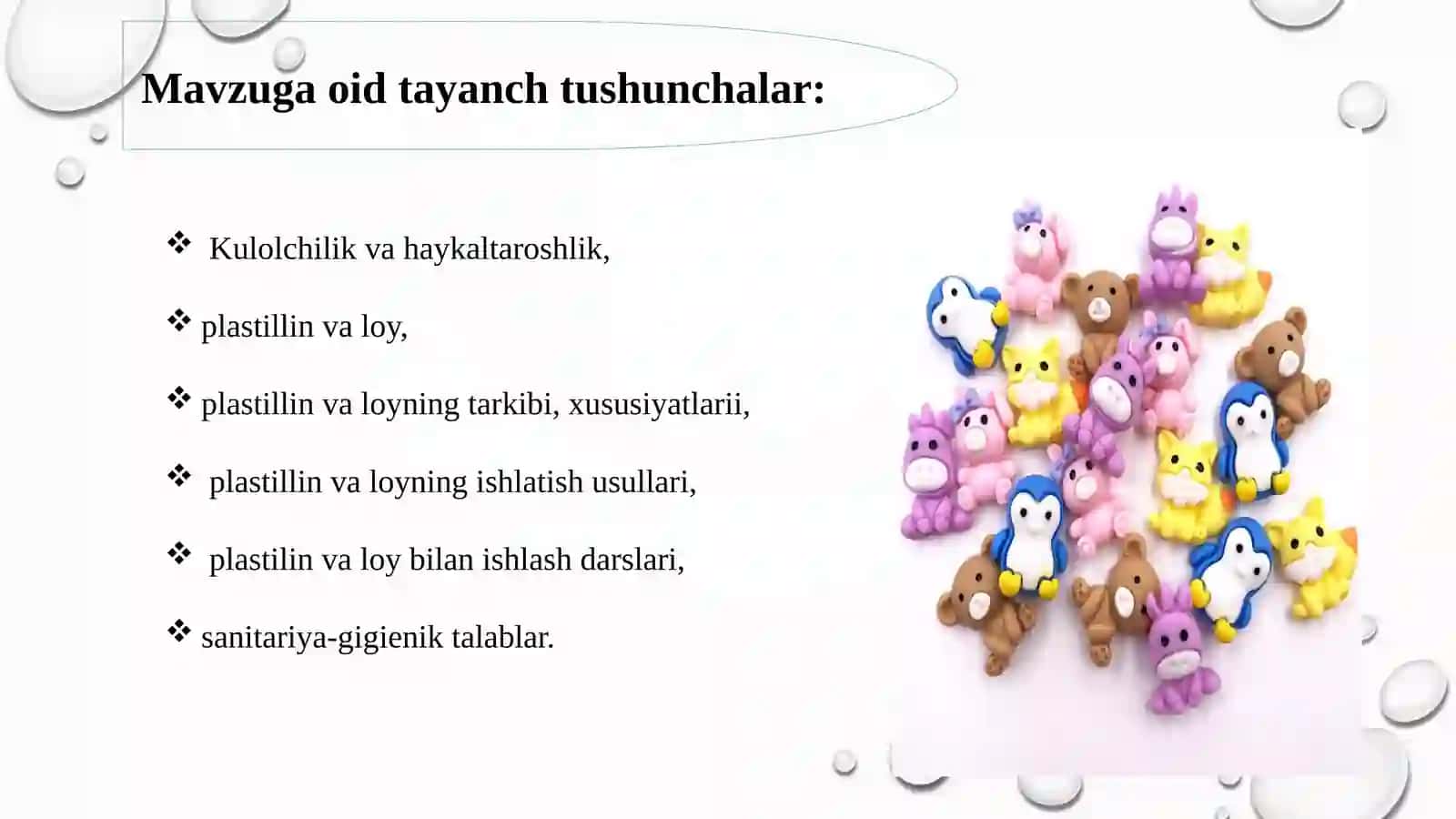 Plastilin va loyning tarkibi va xususiyatlari 3