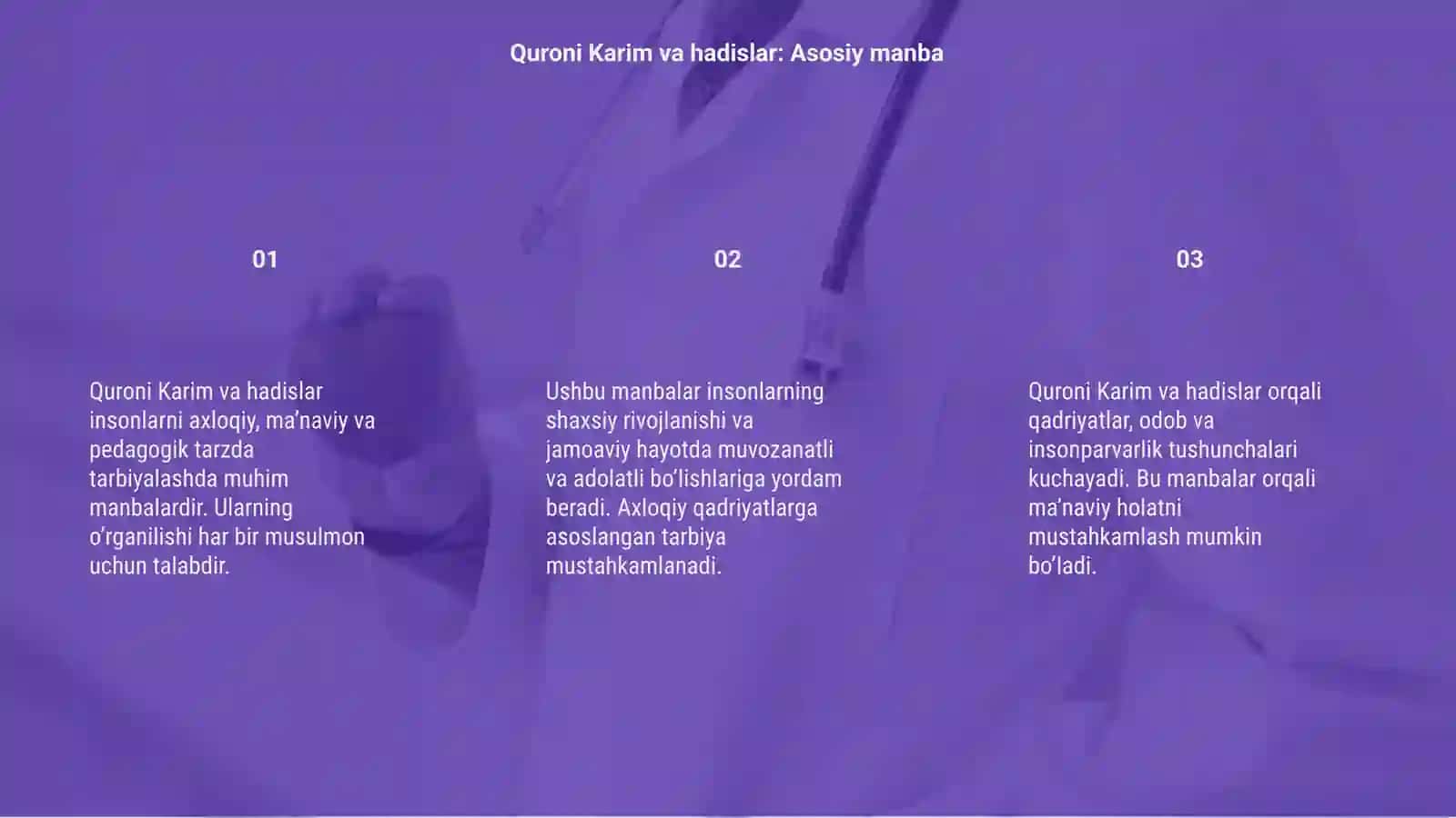 Quroni Karim va hadislar manaviy axloqiy va pedagogik o'rganish 3