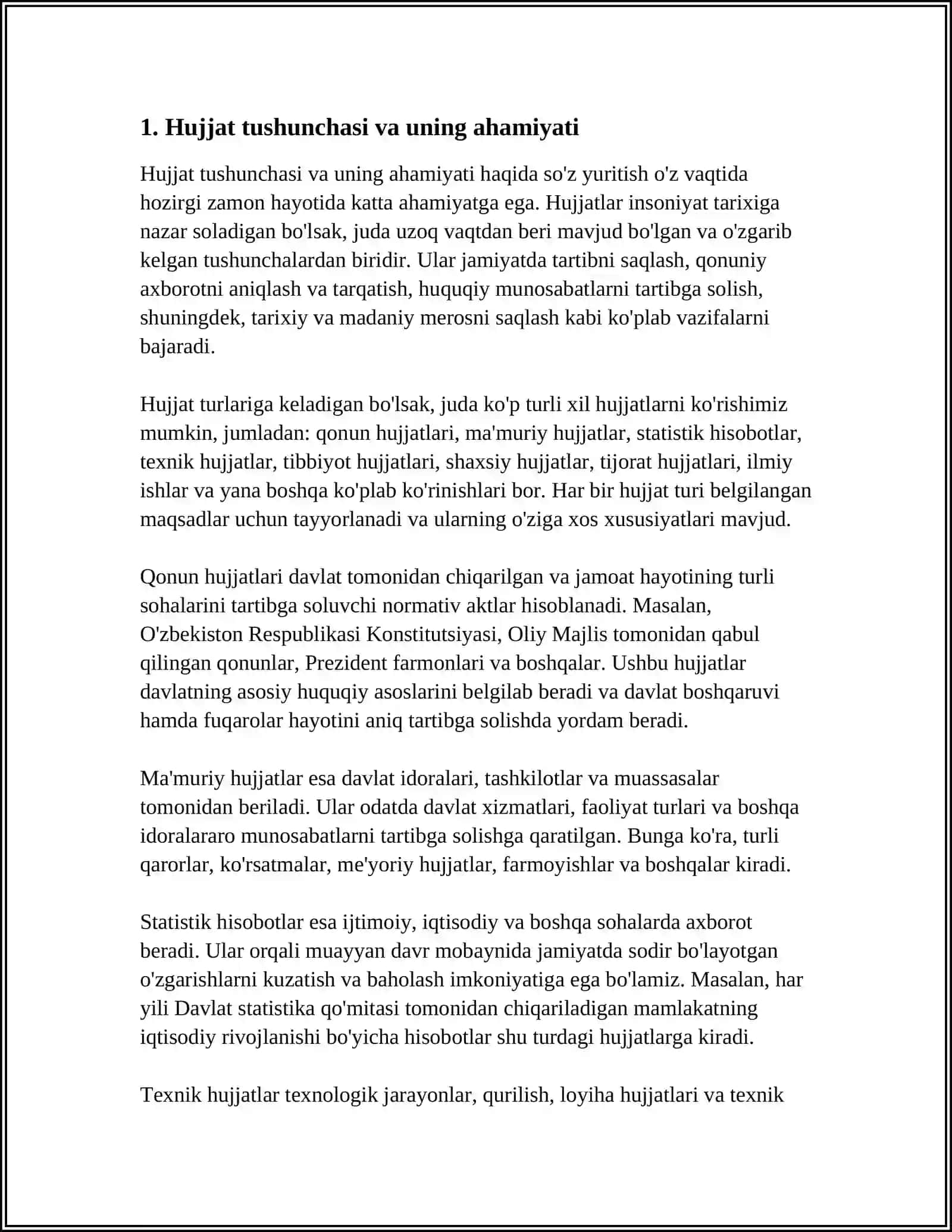 HUJJAT TURLARI VA ISH YURITISH ASOSLARI 3