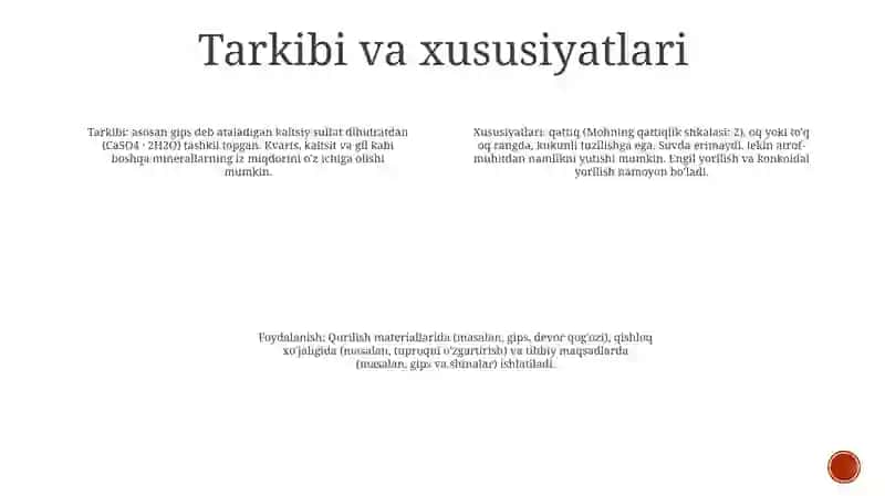 Gipsli Bog'Lovchi Moddalar Ta'Rifi 3
