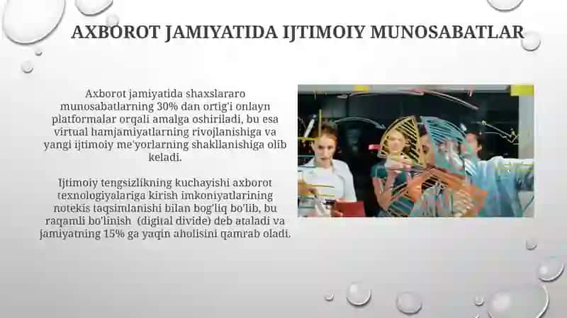 Axborot Jamiyatining O'ziga Xos Xususiyatlari 3