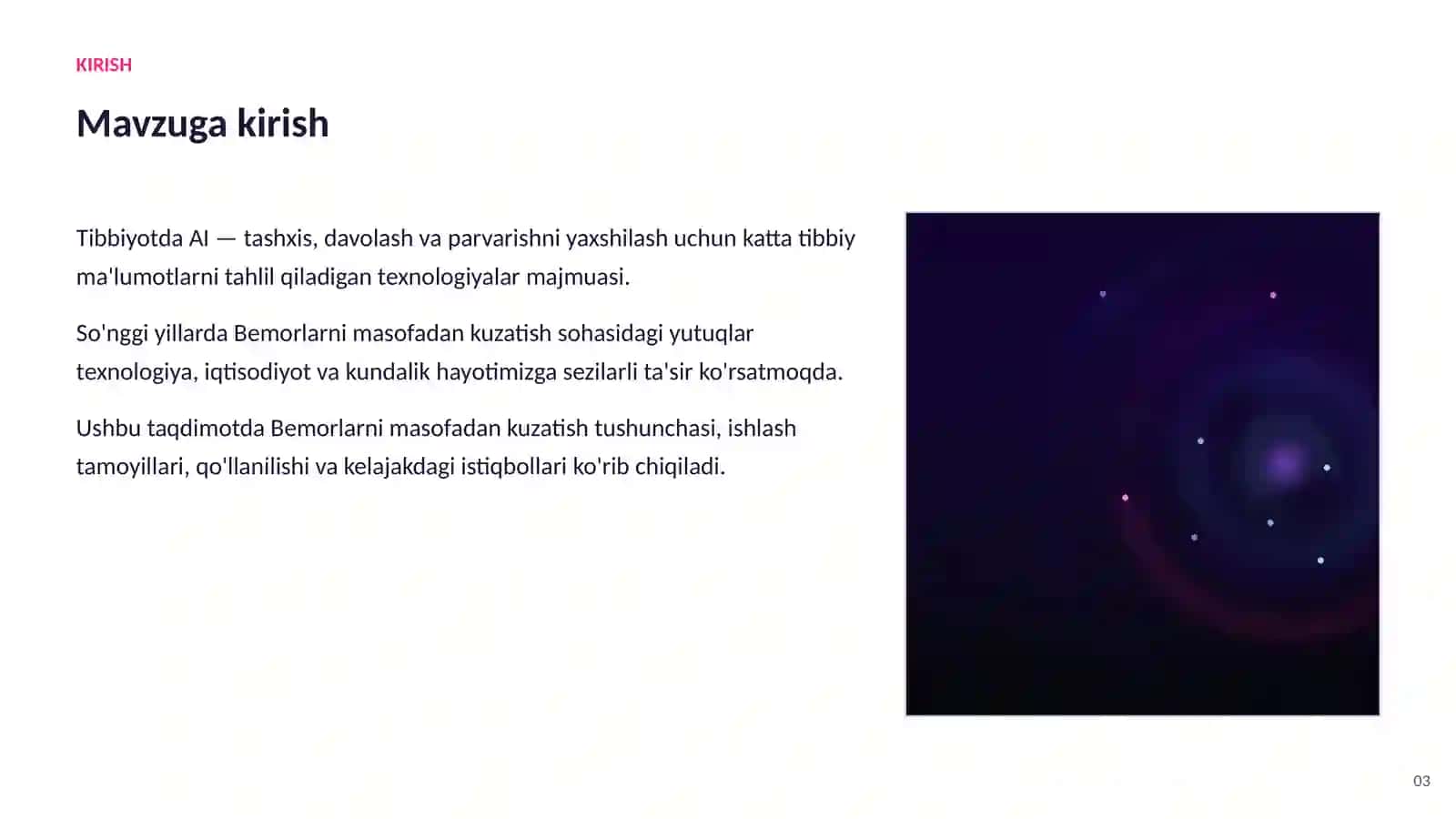 SUN'IY INTELLEKT AI TIBBIYOTDA 3
