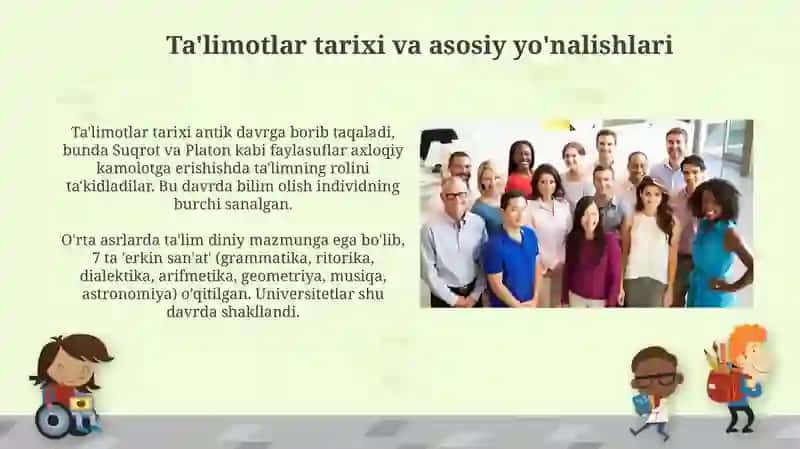 Ta'limotlar tarixi va falsafiy asoslari 3